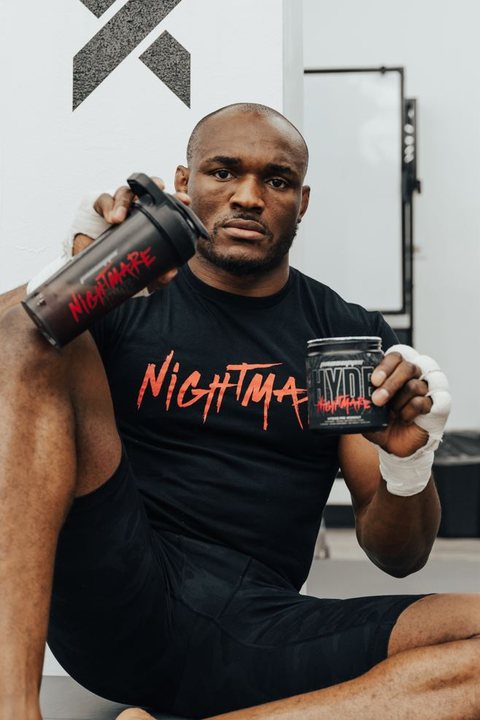 Kamaru Usman with HYDE Nightmare